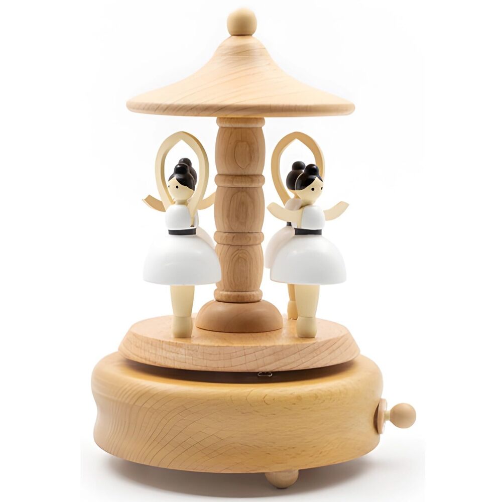 4144 Dancer Musical Box Wooden Dancing Ballet Musical Figurine